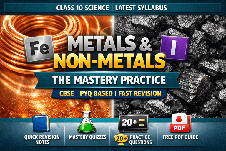 Metals & Non-Metals: Class 10 CBSE Mastery Practice (2026 – 2027)